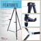 66" High Black Metal Display Easel (10 Pack) - Large Adjustable Height Portable Easel Stand, Sign Display, Holds 25 lbs - Floor & Tabletop Easels, Painting Stand